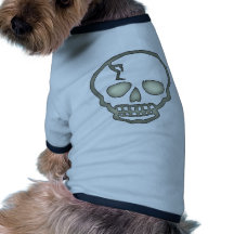 Crâne de hantise tee-shirt pour toutou