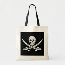 Crâne de jolly roger sac en toile
