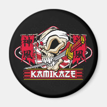 Crâne de kamikaze aimants pour réfrigérateur