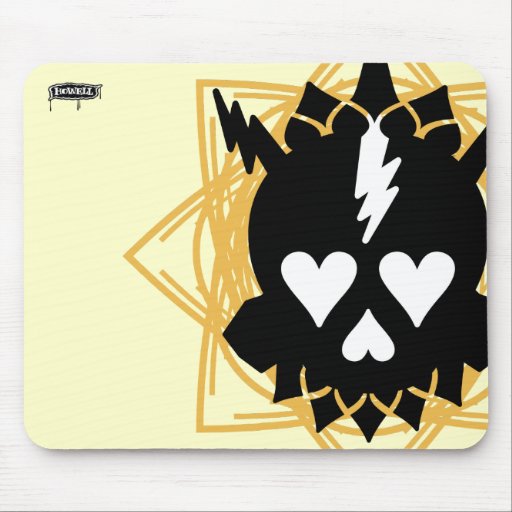 Crâne de Lotus Tapis De Souris
