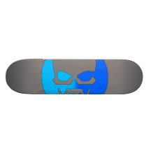 Crâne de lueur - bleu skateboard customisable