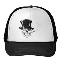 Crâne de monsieur casquette de camionneur