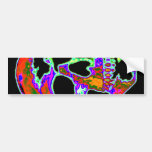 Crâne de Psychedellic Adhésif Pour Voiture