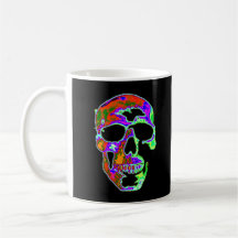 Crâne de Psychedellic Mugs À Café