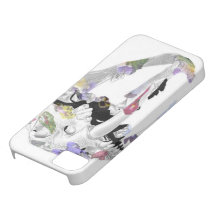Crâne de Smilodon (motif de fleur) Coques Case-Mate iPhone 5