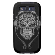 Crâne de sucre du DJ - obscurité Coque Samsung Galaxy S3