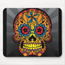 Crâne de tatouage tapis de souris
