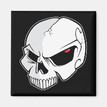Crâne d'oeil mauvais magnets pour réfrigérateur