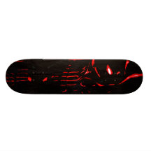 Crâne en métal plateaux de skateboards customisés