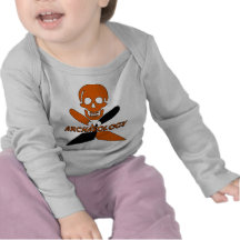 Crâne et archéologie croisée de truelles t-shirts