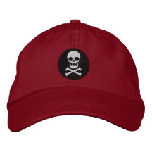 Crâne et casquette brodé d'os croisés casquettes de baseball brodées