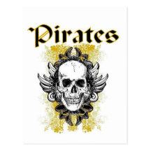 Crâne et Crossbone de pirates Cartes Postales
