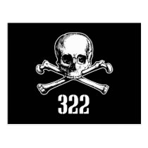 Crâne et os 322 cartes postales
