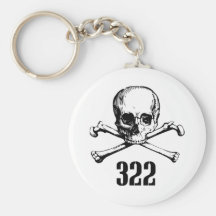 Crâne et os 322 porte-clé
