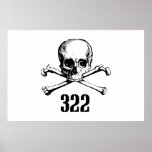 Crâne et os 322 poster