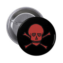 Crâne et os croisés badges