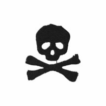 Crâne et os croisés de pirate