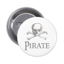 Crâne et os croisés de pirate pin's