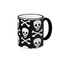 Crâne et os croisés mug à café