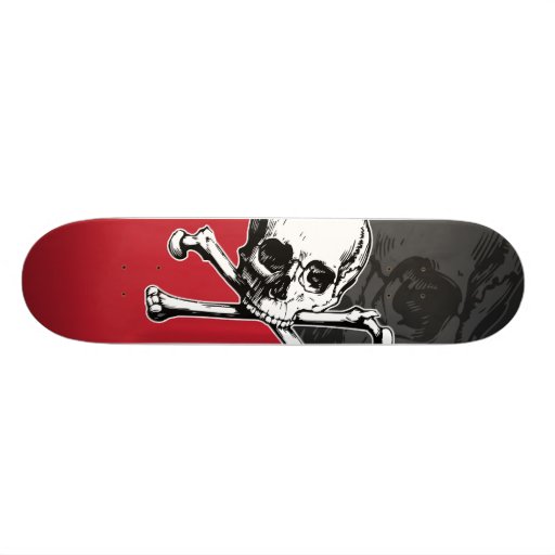 Crâne et os skateboards personnalisés