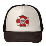 Crâne et T-shirt de bébé d'os de croix Casquettes