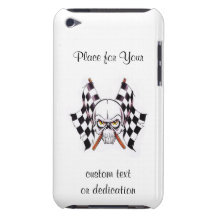 Crâne frais de symbole de tatouage de bande dessin étui barely there iPod