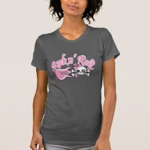 Crâne Girly de petit pain de n de roche T-shirt