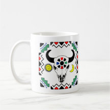Crâne indien de vache tasses à café
