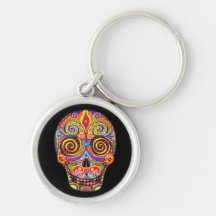 Crâne Keychain de sucre Porte-clé
