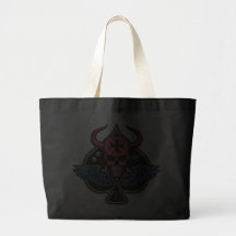 Crâne maltais à ailes chanceux de diable des pelle sacs