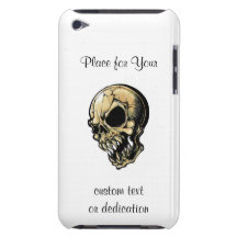 Crâne mauvais d'encre de bande dessinée de symbole coque iPod Case-Mate 