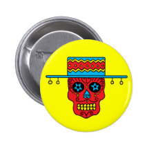 Crâne personnalisable de sucre de gaucho pin's