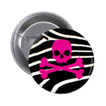 Crâne punk badge