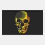 Crâne Stickers Rectangulaires