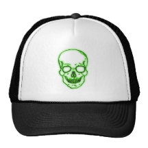 crâne tête de mort green vert skull casquettes