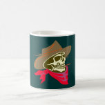 Crâne tête de mort skull cowboy mug