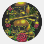 Crânes, Webs, et autocollant de roses