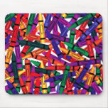 Crayons dispersés Mousepad Tapis De Souris