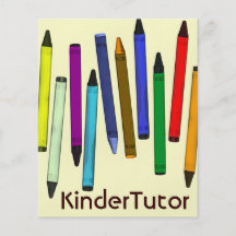 Crayons, KinderTutor Prospectus Personnalisés