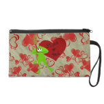 Crazy Frog Valentine Wristlette Sacs À Main Avec Dragonne