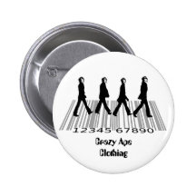 crazyapecommercialroad, badge avec épingle