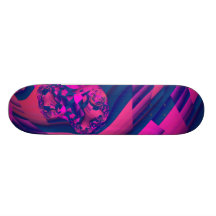 Créant des mondes - magie abstraite de magenta de  planches à roulettes customisées
