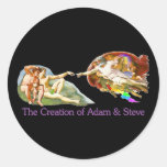 Création d'Adam et de Steve Autocollants