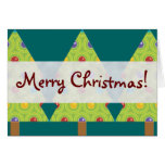 Créations de fête d'arbre de Noël Carte