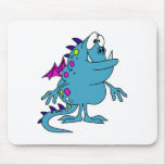 créature bleue mignonne de monstre de dragon tapis de souris