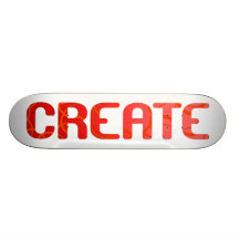 Créez - rouge et rose skateboards