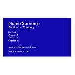 Créez votre propre carte de visite bleu