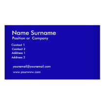 Créez votre propre carte de visite bleu
