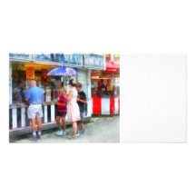 Crème glacée de achat à la foire modèle pour photocarte