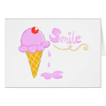 Crème glacée de sourire carte